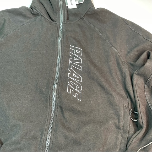 Palace Skateboards Mens Small Size Hooded Tech Fleece Jacket W/ Balaclava Hood 【良好品】 palaceskateboards polartec jacket fleece パーカー